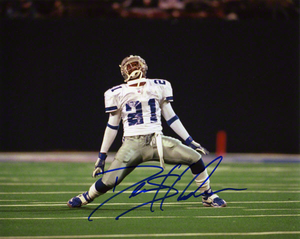 deion sanders cowboys. Deion Sanders autographed 8x10