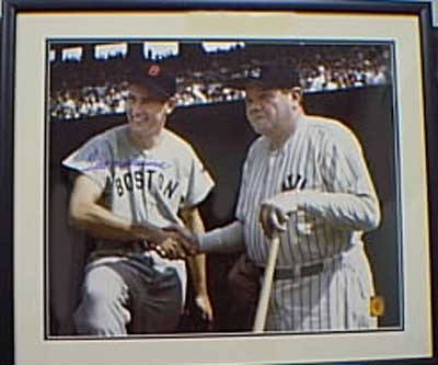 Ted Williams with Ruth