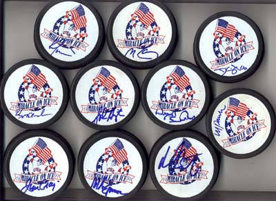 1980 Miracle On Ice Puck Set
