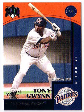 Tony Gwynn 3000 hit card