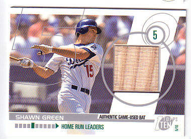 Shawn Green Game Used Bat Card