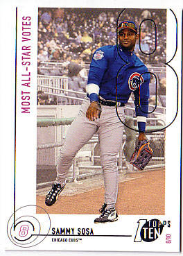 Sammy Sosa Unsigned Card