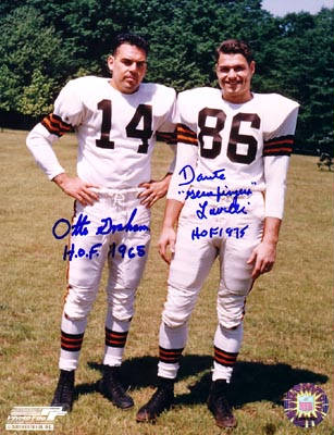 Otto Graham and Dante Lavelli