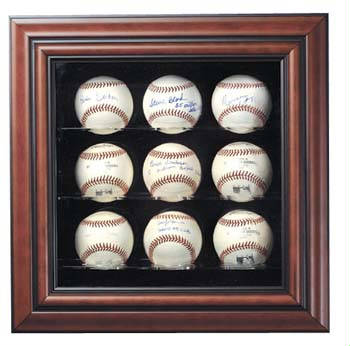 9 Baseball Deluxe Display Case Cube