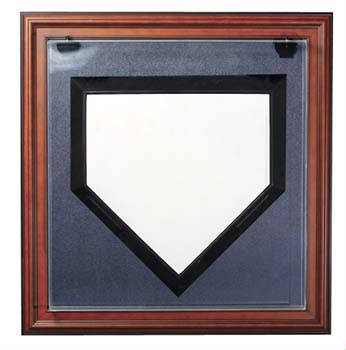 Baseball Home Plate Deluxe Display Case Cube