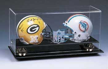 Football Mini Helmet Double Display Case