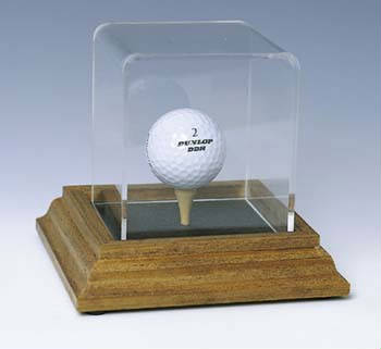 Golf Ball Tee Deluxe Display Case Cube