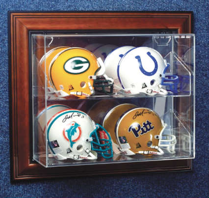 4 Mini Helmet Deluxe Display Case Cube