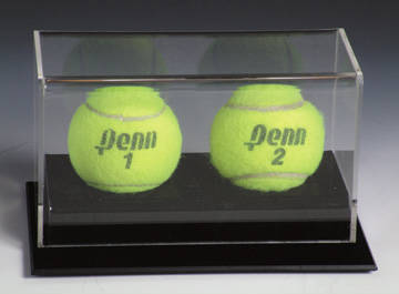 2 Tennis Ball Deluxe Display Case Cube