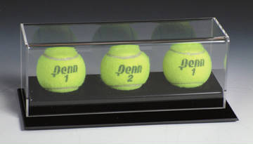 3 Tennis Ball Deluxe Display Case Cube