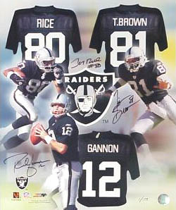 Tim Brown, Rich Gannon, & Jerry Rice