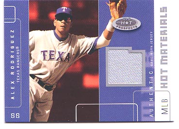 Alex Rodriguez game used card