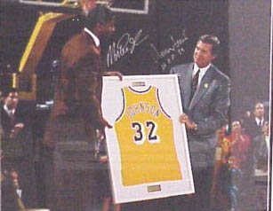 Jerry West & Magic Johnson