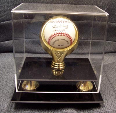 Gold Ring Baseball display case