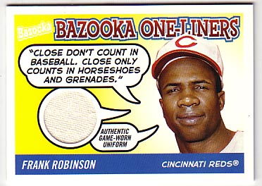 Frank Robinson game used card