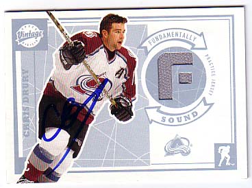Chris Drury Game Used Card