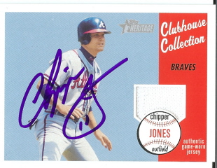 Chipper Jones Jersey Card