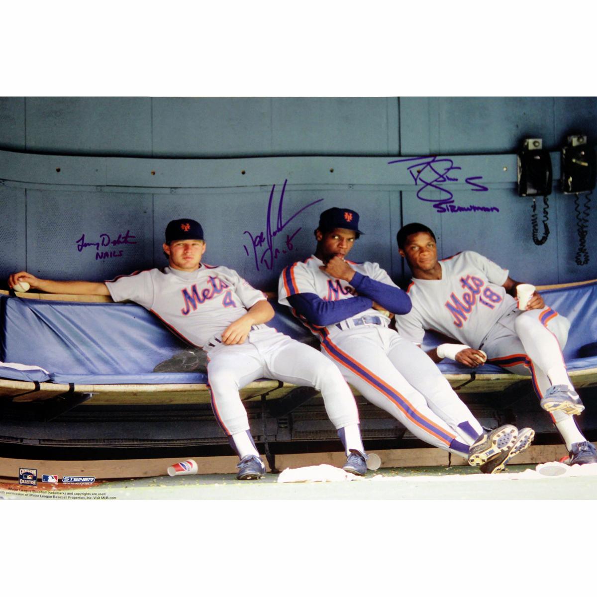 Lenny Dykstra Doc Gooden & Darryl Strawberry