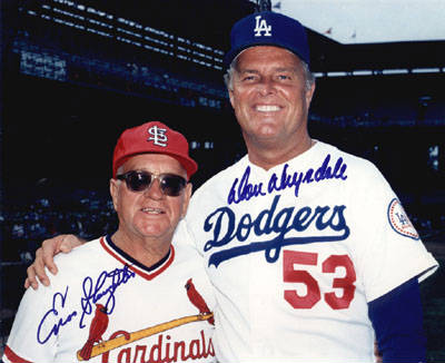 Don Drysdale &  Enos Slaughter