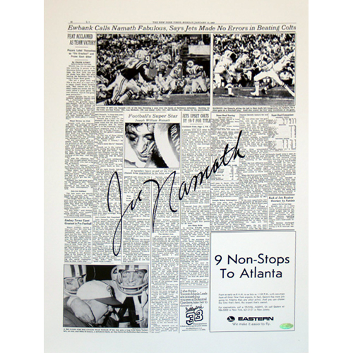 Joe Namath New York Times Cover