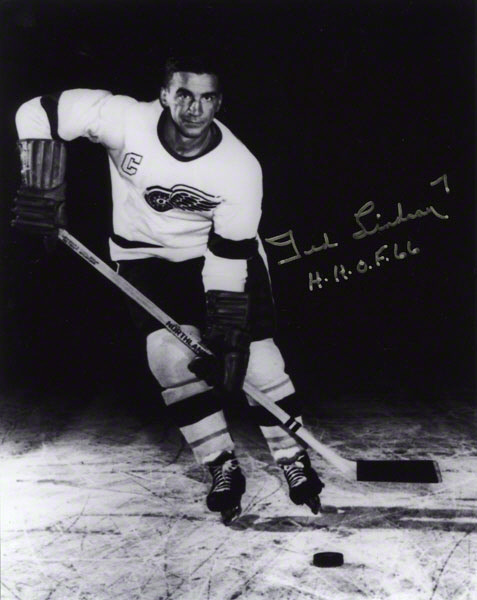 Ted Lindsay Signed