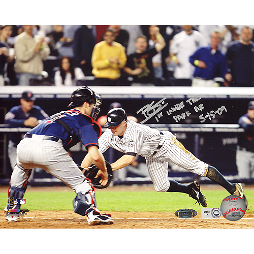 Brett Gardner Autographed Inside The Park Home Run 16X20 Photograph