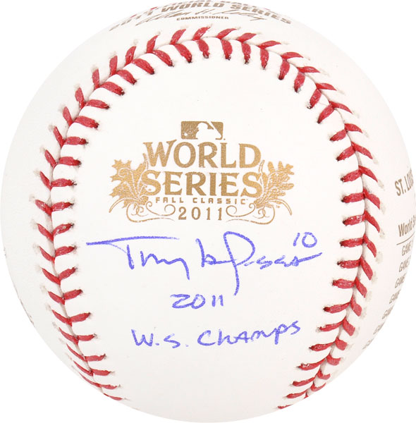 Tony LaRussa 2011 Signed World Series