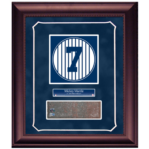 Mickey Mantle Retired Number Monument Park Brick Slice