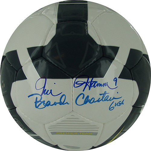 Mia Hamm & Brandi Chastain Dual-Signed Soccer Ball