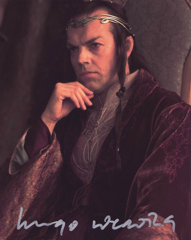 Hugo Weaving Autographed 8x10 Photo