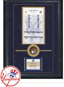 2009 WS Lineup Card