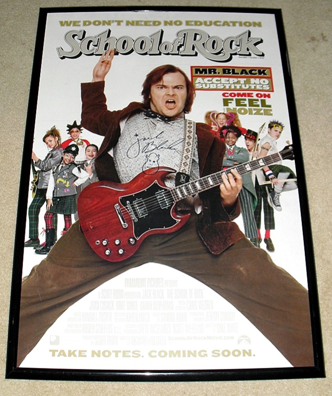 Jack Black School Of Rock Framed