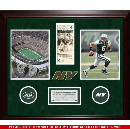 New York Jets Final Ticket  & Used Turf Collage