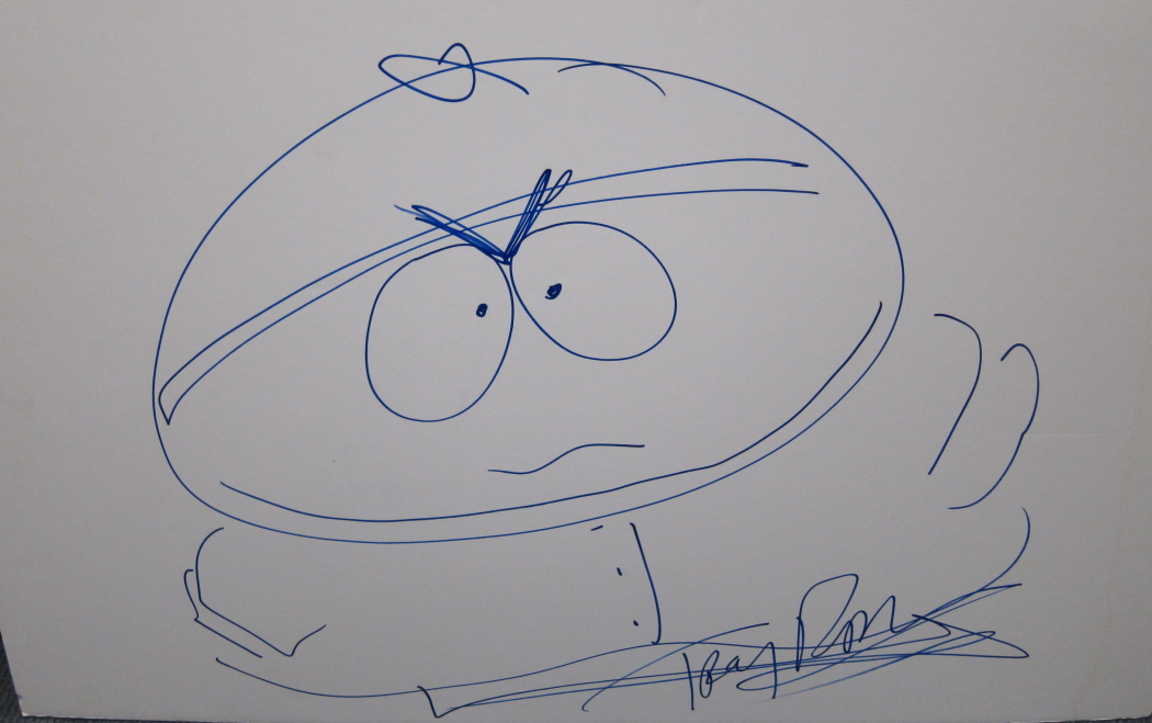 Eric Cartman South Park Sketch Hand Drawn & Signed