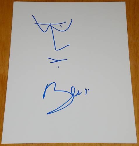 Bono Hand Drawn Sketch RARE!