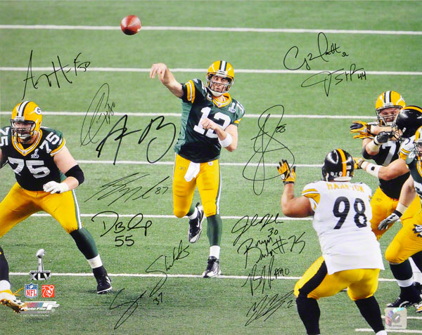 2010-11 Green Bay Packers Super Bowl Team Signed Photo