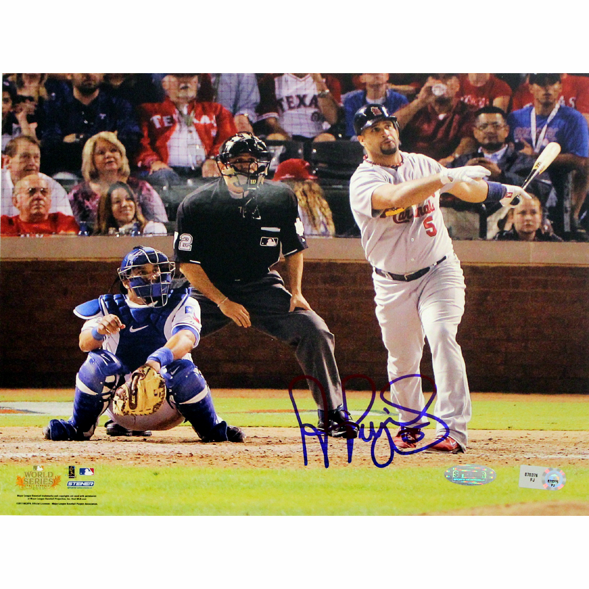 Albert Pujols World Series Signed