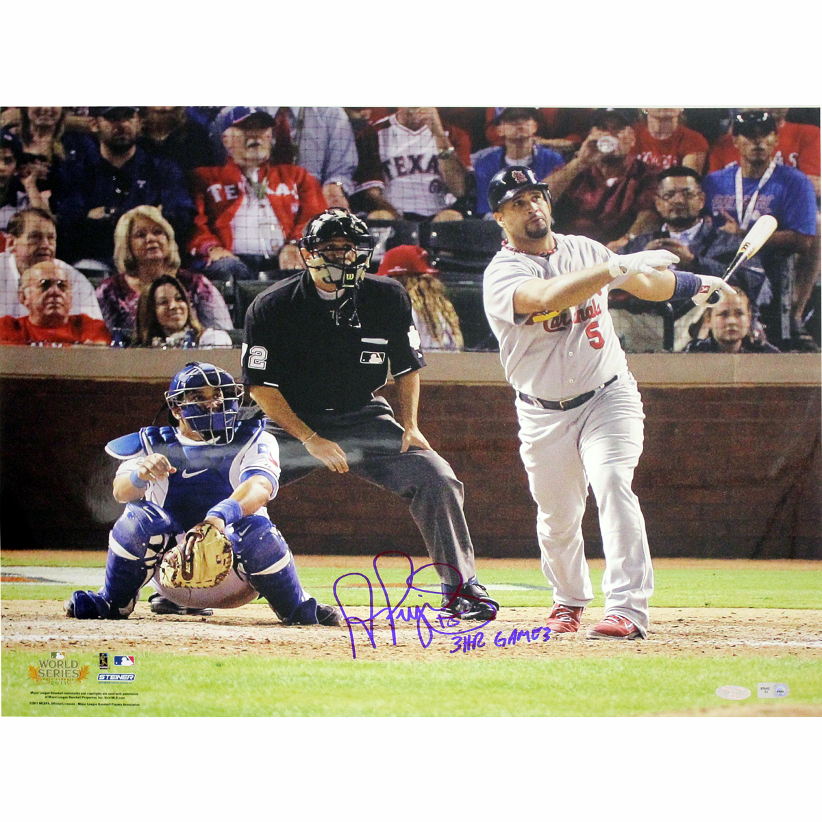 Albert Pujols World Series Autographed