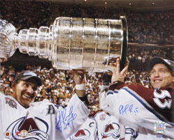 Joe Sakic & Raymond Bourque