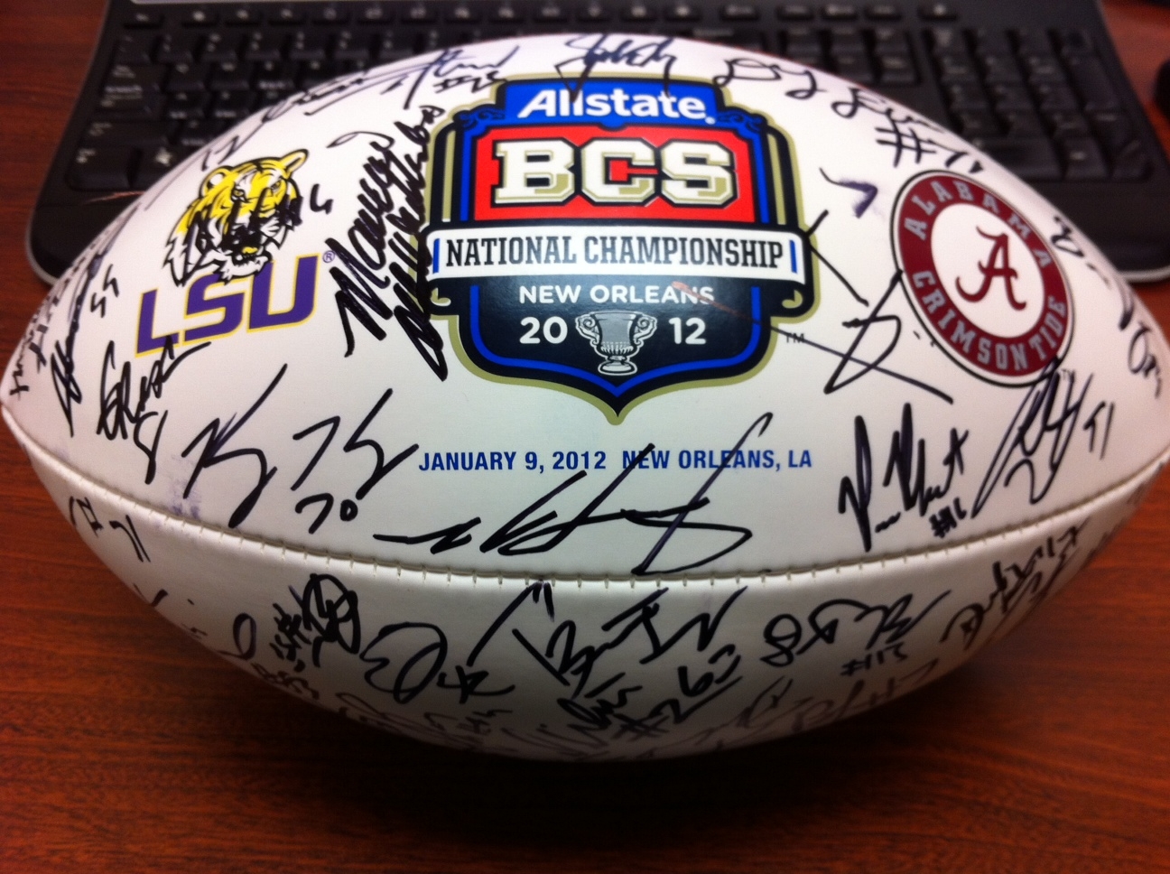 2012 Alabama Crimson Tide Team Signed