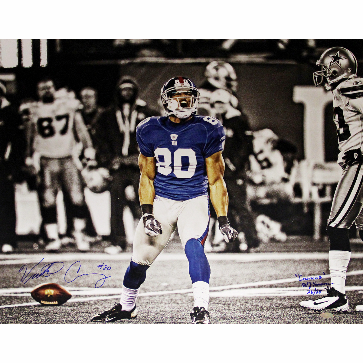 Victor Cruz Signed 20x24 