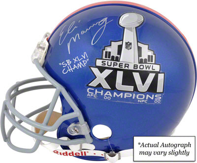 Eli Manning Super Bowl 46 Signed