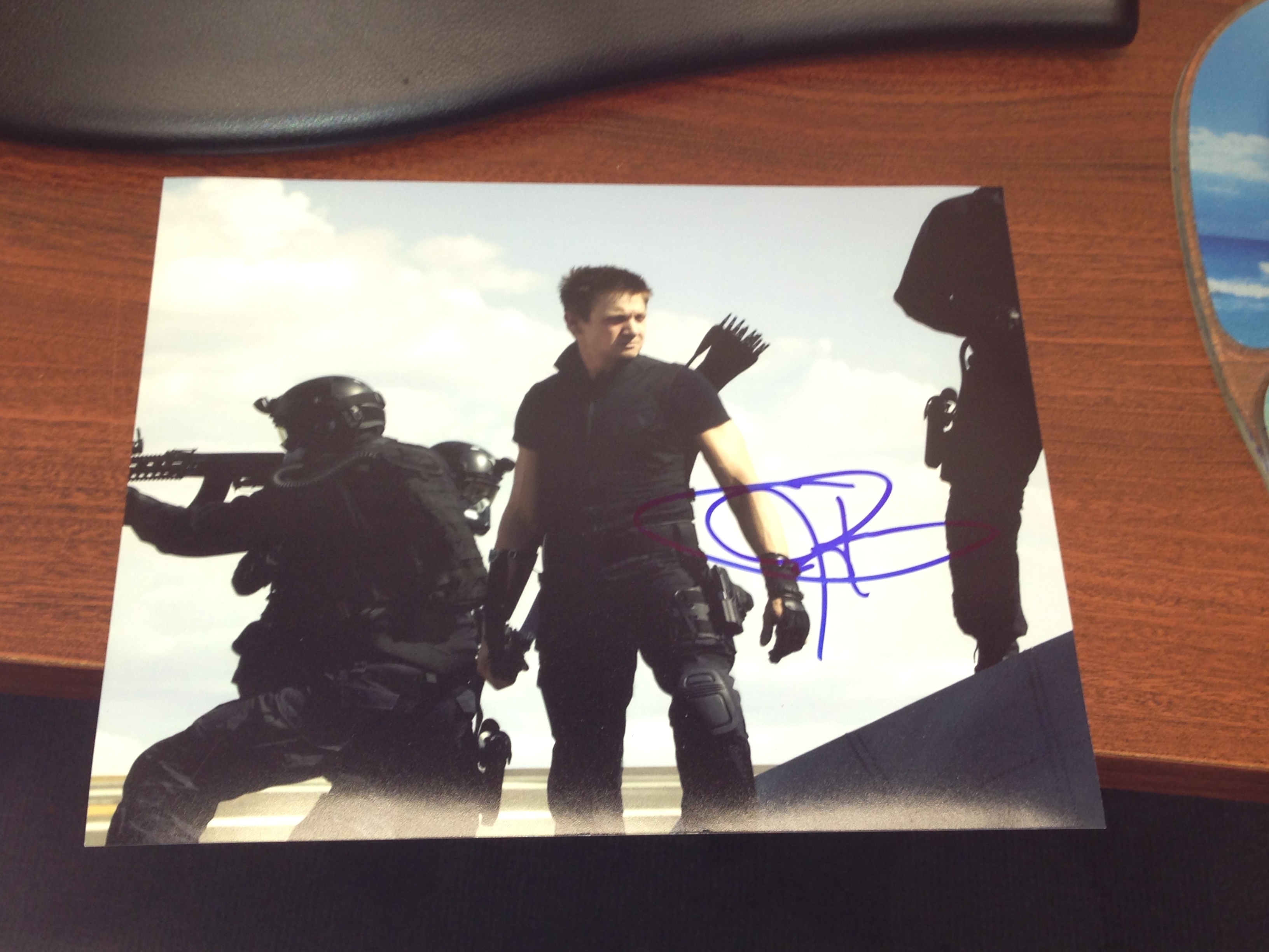 Jeremy Renner Avengers Signed