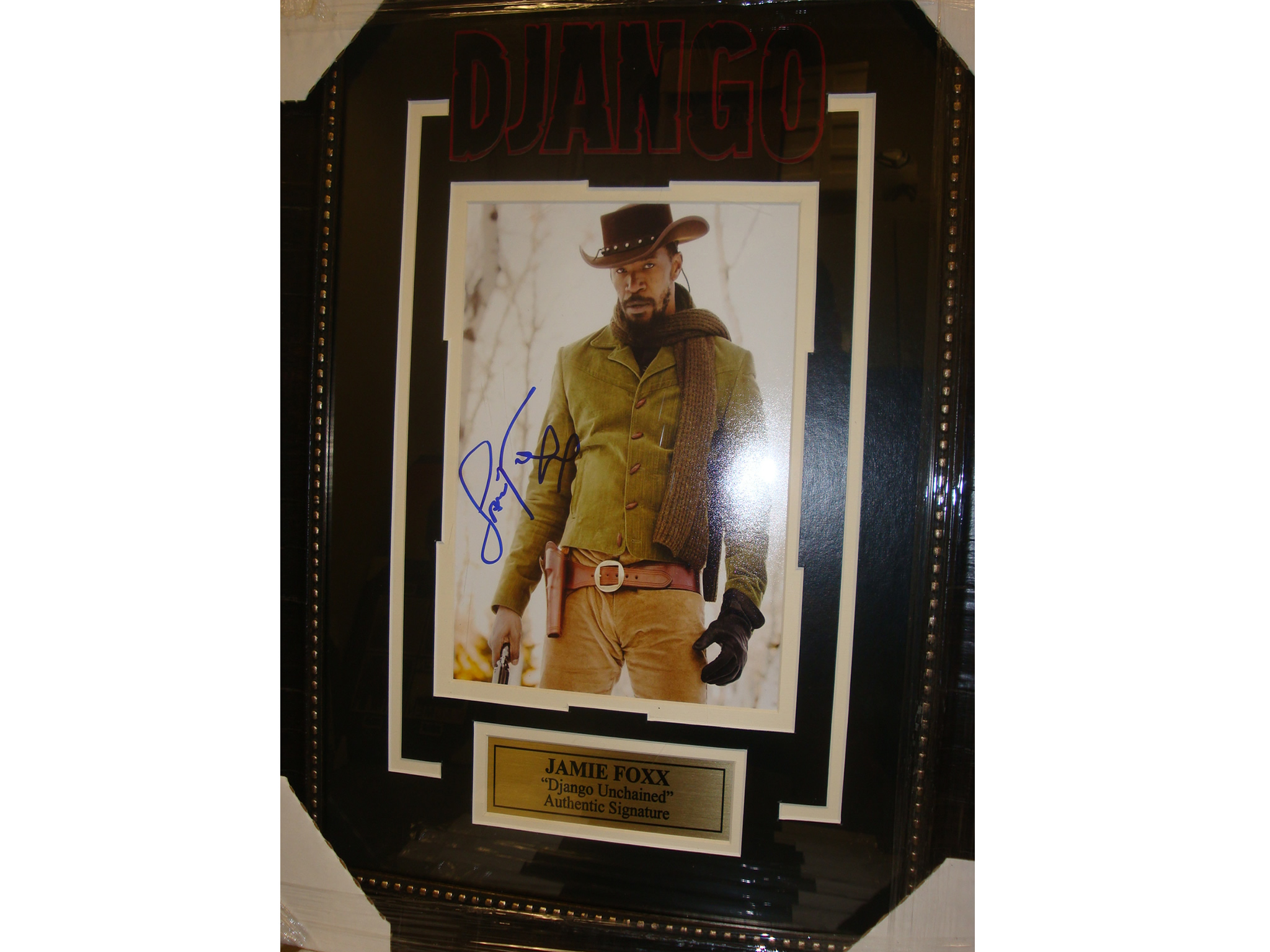 Jamie Foxx Django Unchained Signed