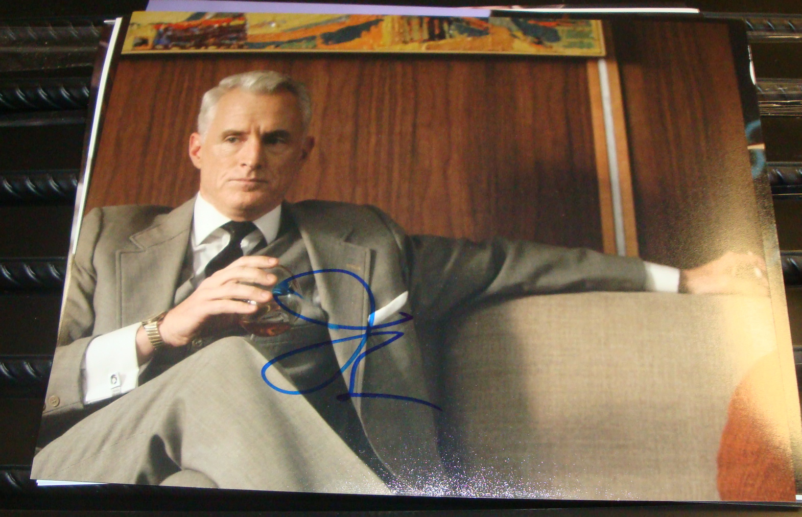 John Slattery Mad Men Autographed