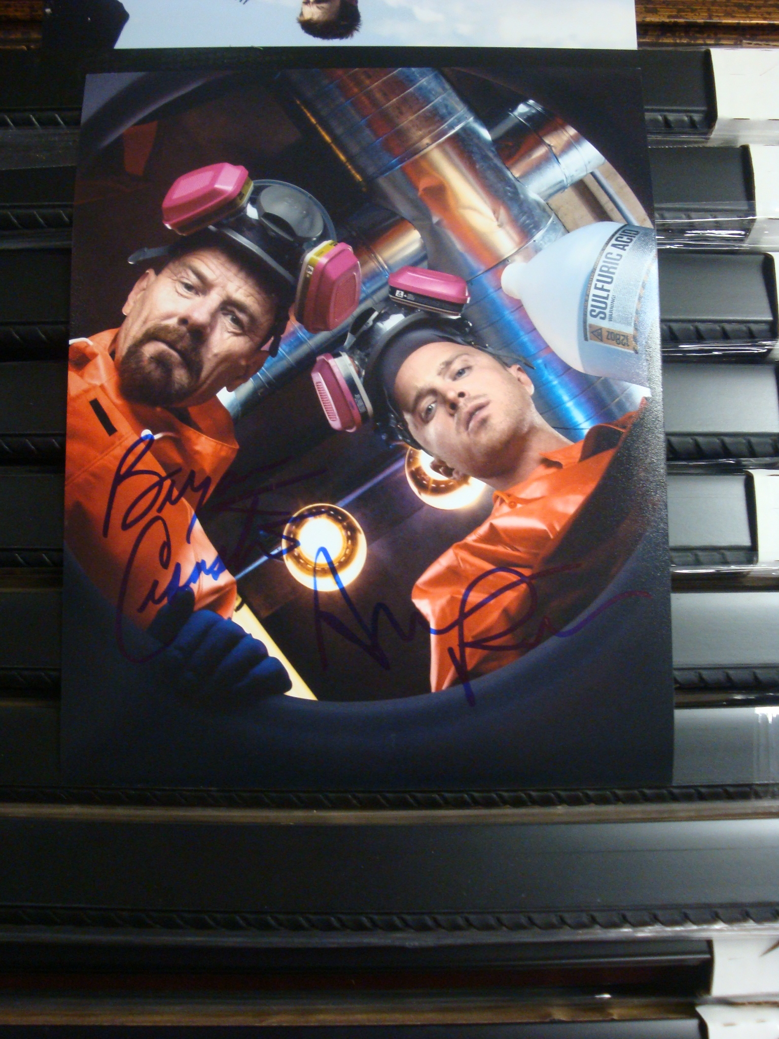 Bryan Cranston & Aaron Paul Breaking Bad Signed