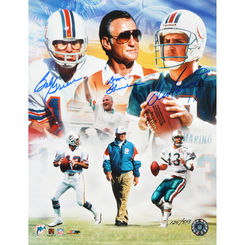 Don Shula Bob Griese & Dan Marino