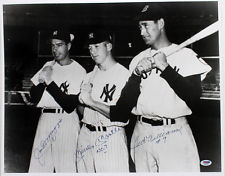 Mickey Mantle Ted Williams & Joe DiMaggio