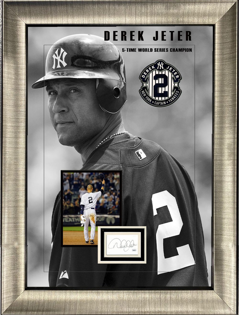 Derek Jeter Hand Signed Masterpiece