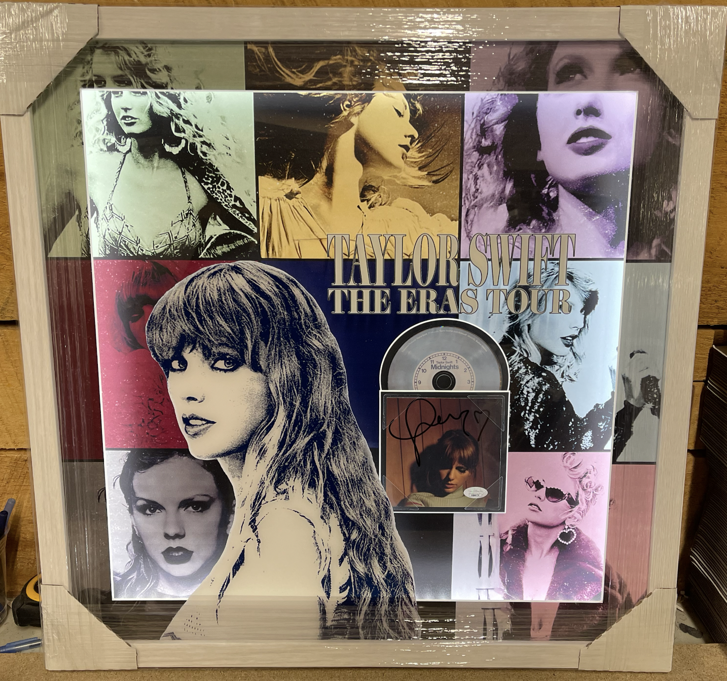 Taylor Swift Hand Signed CD Collage